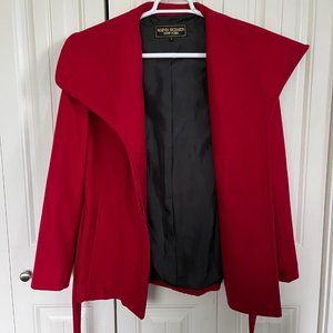 Marvin Richards Red Wool Coat